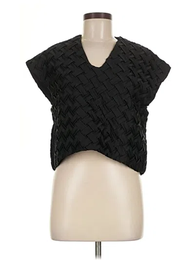 Pre-owned Unbranded Sleeveless Blouse In Black