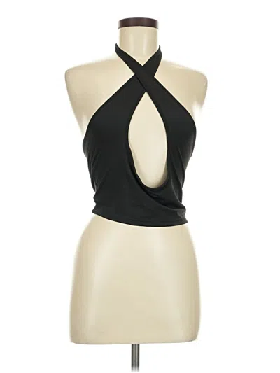 Pre-owned Unbranded Sleeveless Blouse In Black