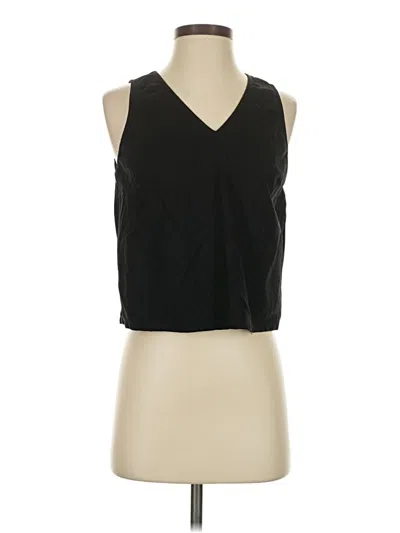 Pre-owned Unbranded Sleeveless Blouse In Black