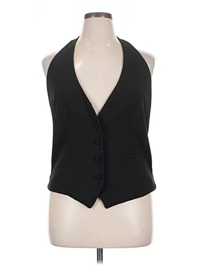 Pre-owned Unbranded Sleeveless Blouse In Black