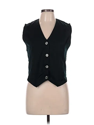 Pre-owned Unbranded Sleeveless Blouse In Black