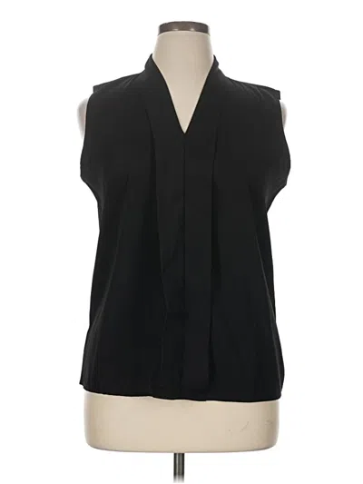 Pre-owned Unbranded Sleeveless Blouse In Black