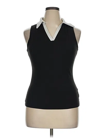 Pre-owned Unbranded Sleeveless Blouse In Black