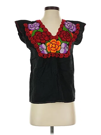 Pre-owned Unbranded Sleeveless Blouse In Black