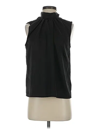Pre-owned Unbranded Sleeveless Blouse In Black