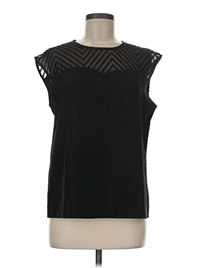 Pre-owned Unbranded Sleeveless Blouse In Black
