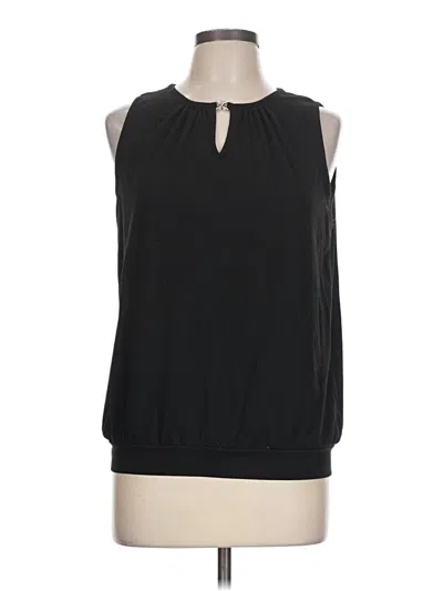 Pre-owned Unbranded Sleeveless Blouse In Black