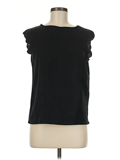 Pre-owned Unbranded Sleeveless Blouse In Black