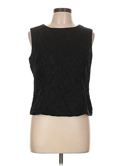 Pre-owned Unbranded Sleeveless Blouse In Black