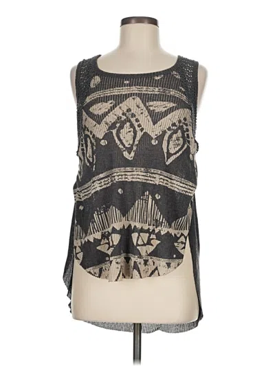 Pre-owned Unbranded Sleeveless Blouse In Black