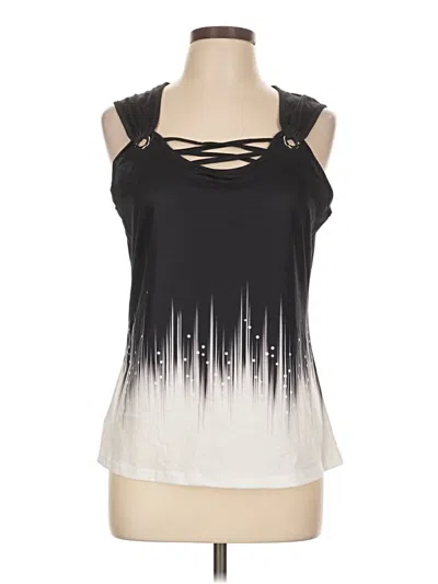 Pre-owned Unbranded Sleeveless Blouse In Black