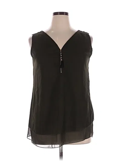 Pre-owned Unbranded Sleeveless Blouse In Black