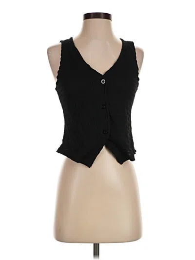 Pre-owned Unbranded Sleeveless Blouse In Black