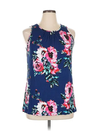 Pre-owned Unbranded Sleeveless Blouse In Blue