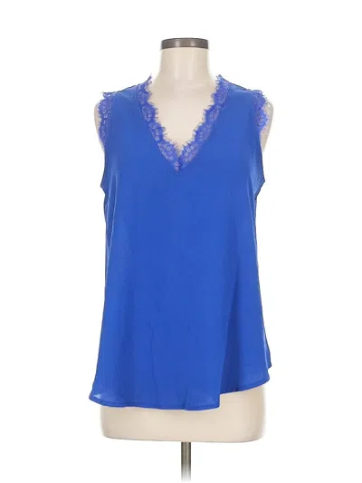 Pre-owned Unbranded Sleeveless Blouse In Blue
