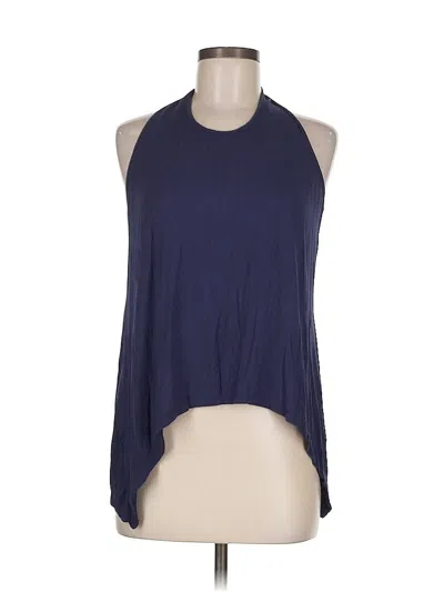 Pre-owned Unbranded Sleeveless Blouse In Blue