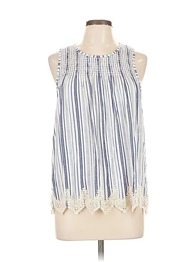 Pre-owned Unbranded Sleeveless Blouse In Blue