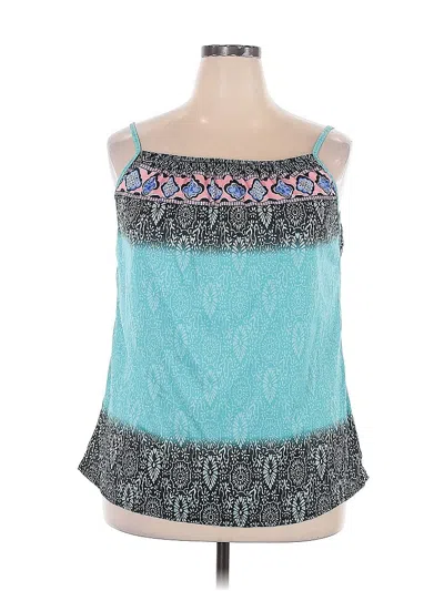 Pre-owned Unbranded Sleeveless Blouse In Blue