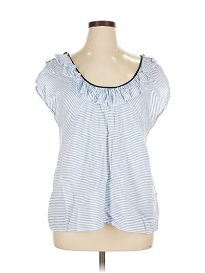 Pre-owned Unbranded Sleeveless Blouse In Blue