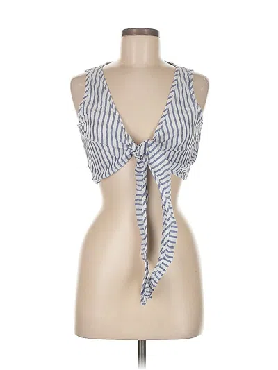 Pre-owned Unbranded Sleeveless Blouse In Blue