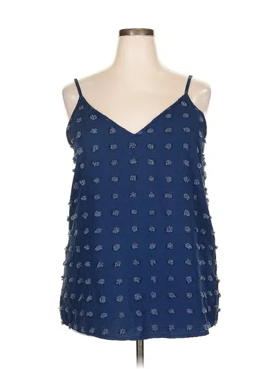 Pre-owned Unbranded Sleeveless Blouse In Blue