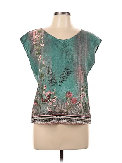 Pre-owned Unbranded Sleeveless Blouse In Blue