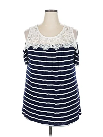 Pre-owned Unbranded Sleeveless Blouse In Blue