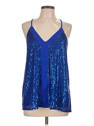 Pre-owned Unbranded Sleeveless Blouse In Blue