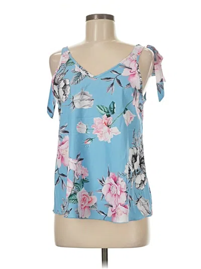 Pre-owned Unbranded Sleeveless Blouse In Blue