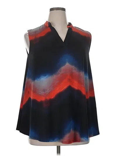 Pre-owned Unbranded Sleeveless Blouse In Blue
