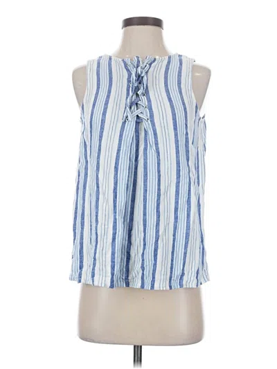 Pre-owned Unbranded Sleeveless Blouse In Blue