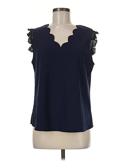 Pre-owned Unbranded Sleeveless Blouse In Blue