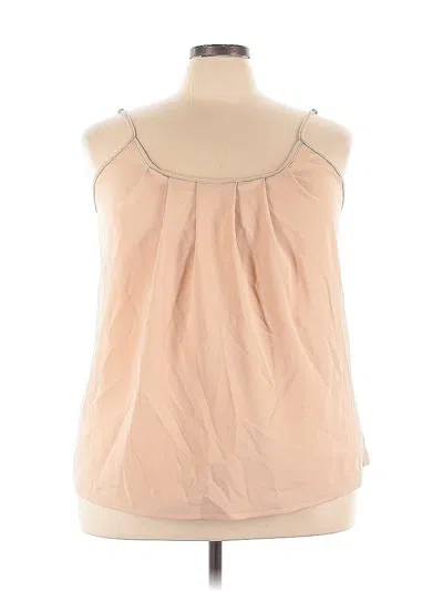 Pre-owned Unbranded Sleeveless Blouse In Brown