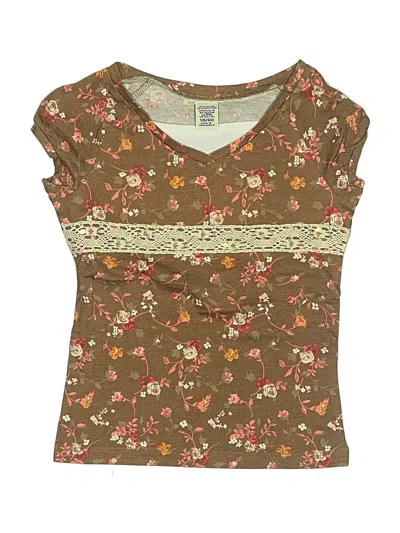 Pre-owned Unbranded Kids' Sleeveless Blouse In Brown