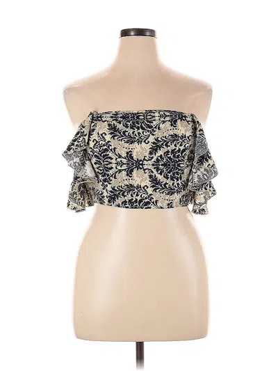 Pre-owned Unbranded Sleeveless Blouse In Gold