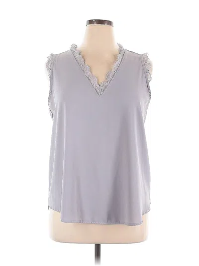 Pre-owned Unbranded Sleeveless Blouse In Gray