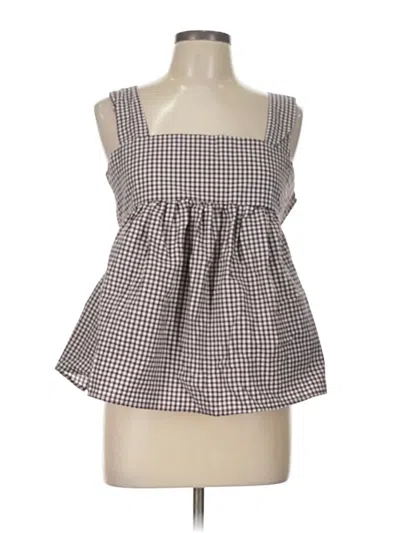 Pre-owned Unbranded Sleeveless Blouse In Gray