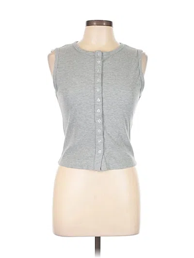 Pre-owned Unbranded Sleeveless Blouse In Gray