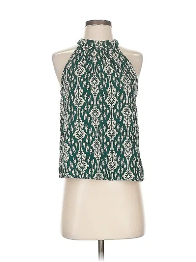 Pre-owned Unbranded Sleeveless Blouse In Green