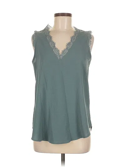 Pre-owned Unbranded Sleeveless Blouse In Green