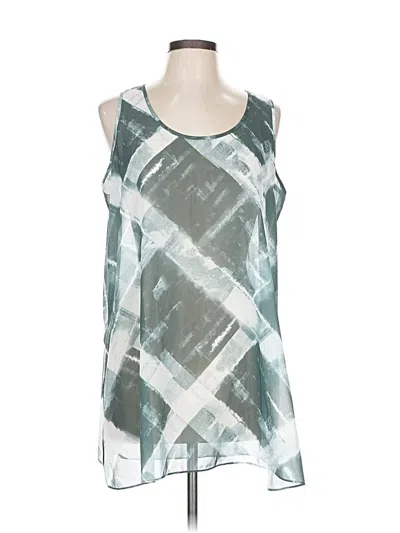 Pre-owned Unbranded Sleeveless Blouse In Green