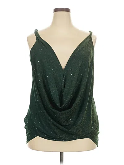 Pre-owned Unbranded Sleeveless Blouse In Green