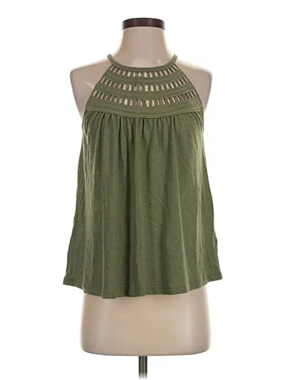 Pre-owned Unbranded Sleeveless Blouse In Green