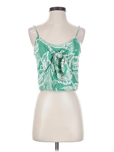 Pre-owned Unbranded Sleeveless Blouse In Green