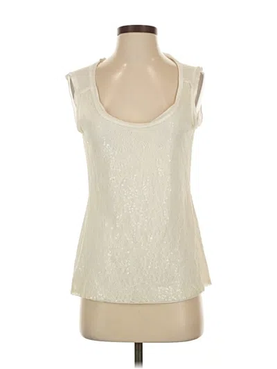 Pre-owned Unbranded Sleeveless Blouse In Ivory