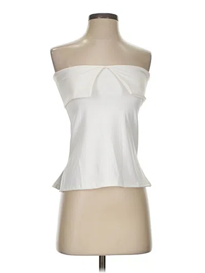 Pre-owned Unbranded Sleeveless Blouse In Ivory