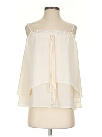 Pre-owned Unbranded Sleeveless Blouse In Ivory