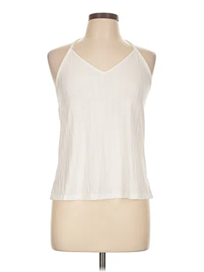 Pre-owned Unbranded Sleeveless Blouse In Ivory
