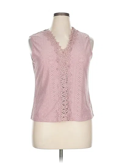 Pre-owned Unbranded Sleeveless Blouse In Pink
