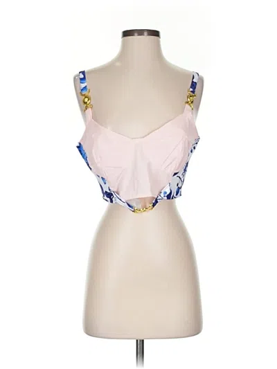 Pre-owned Unbranded Sleeveless Blouse In Pink